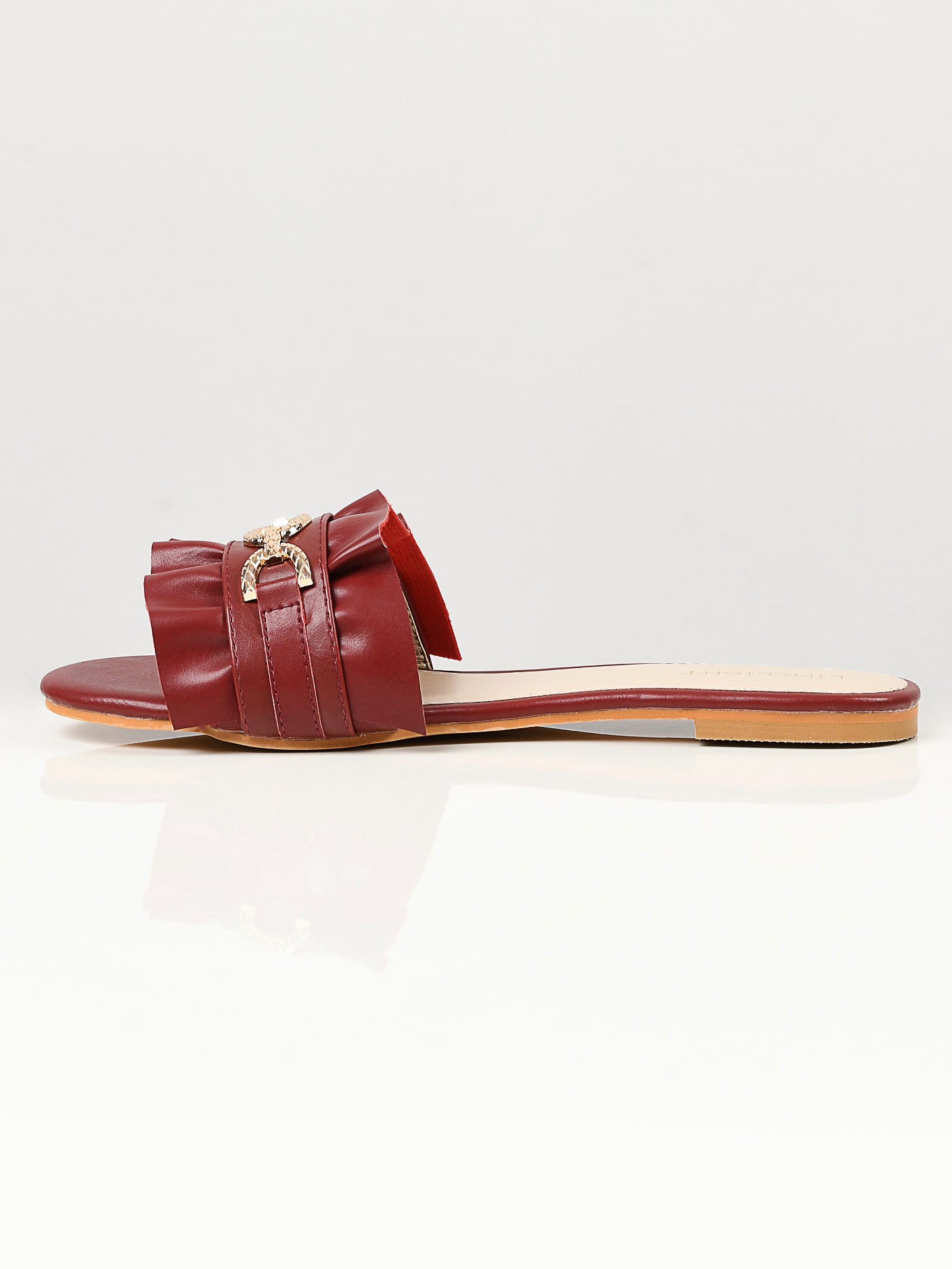 Metal Chain Slides - Maroon