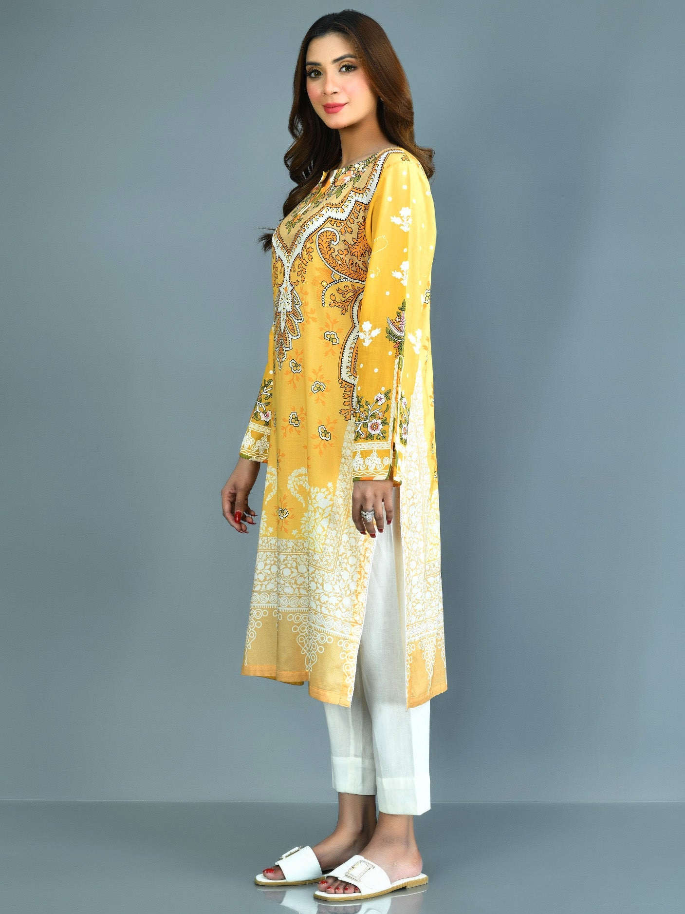Embroidered Lawn Shirt – Limelightpk