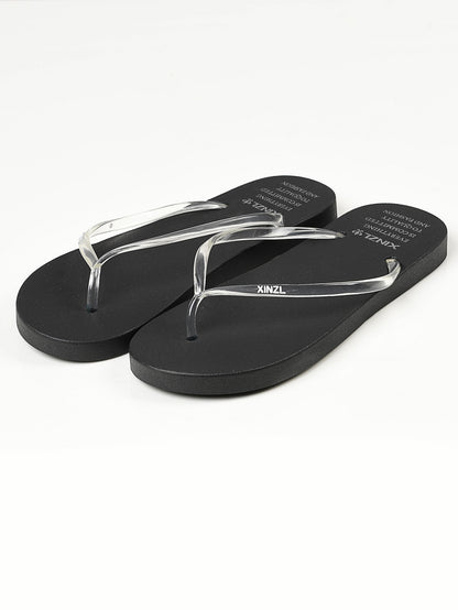 Plain Flip Flops - Black