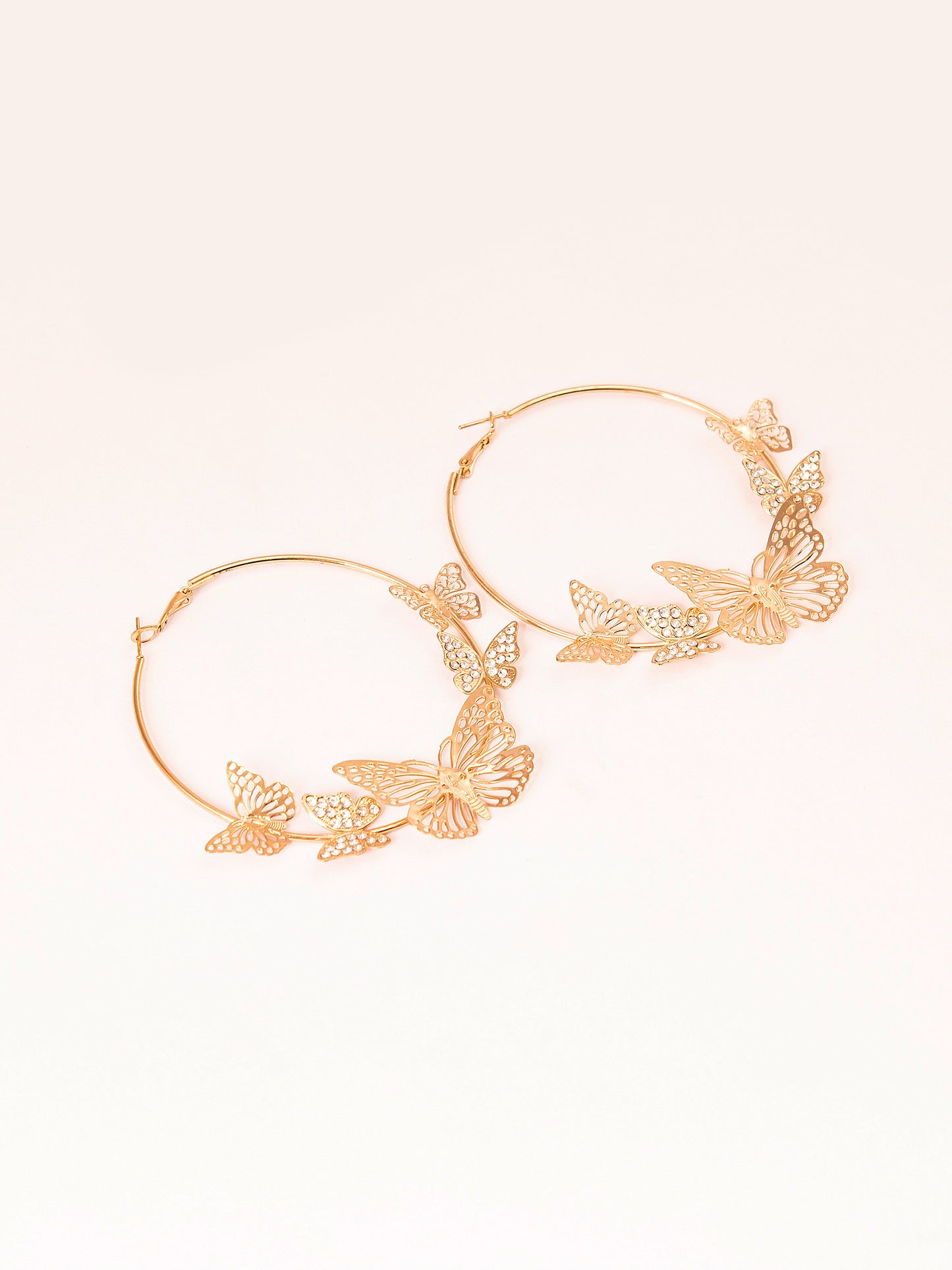 Butterfly Hoop Earrings