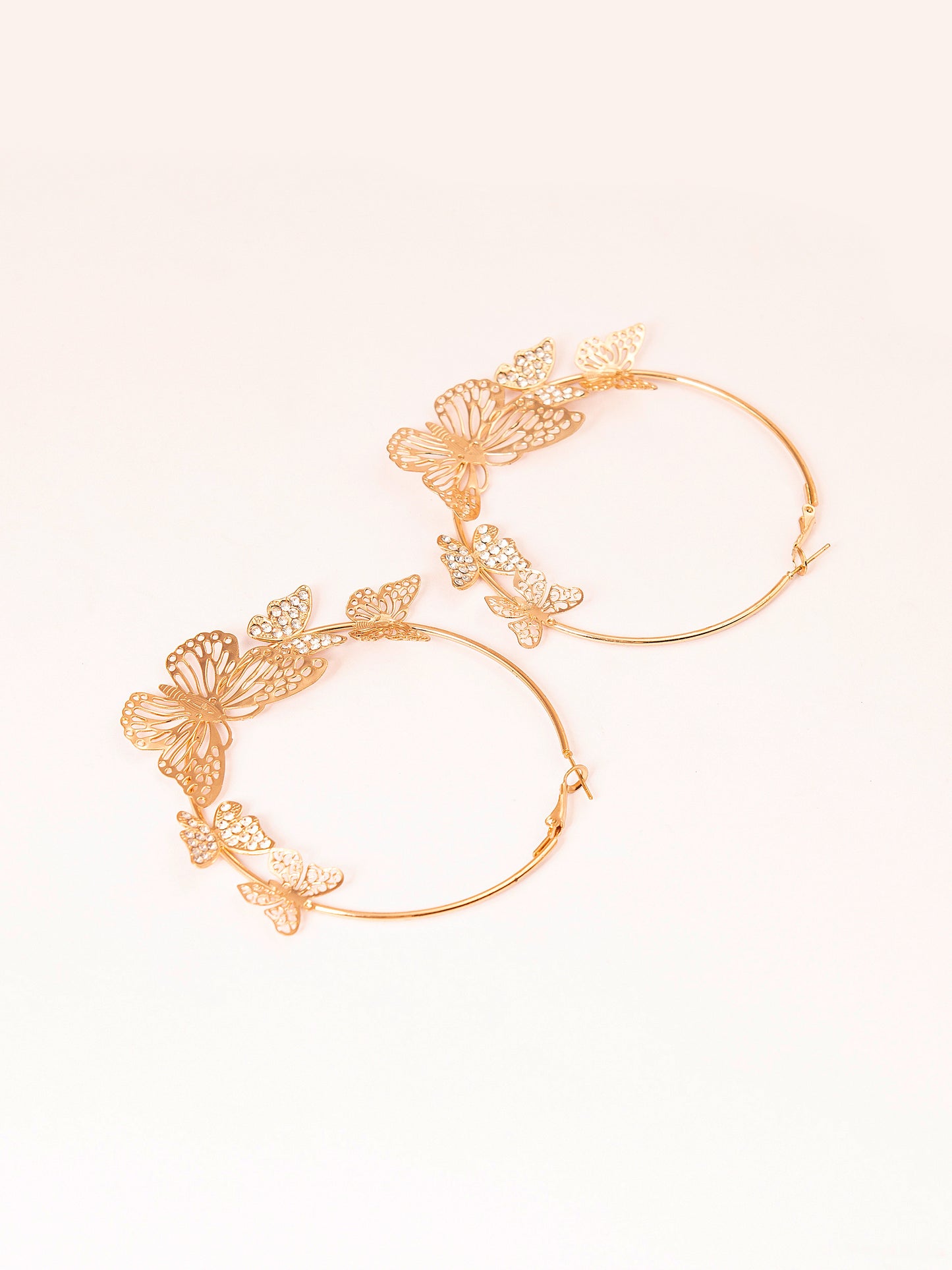 Butterfly Hoop Earrings