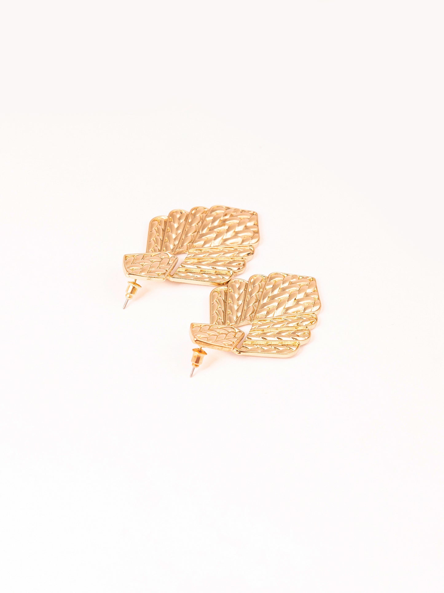 Metallic Leaf Earrings