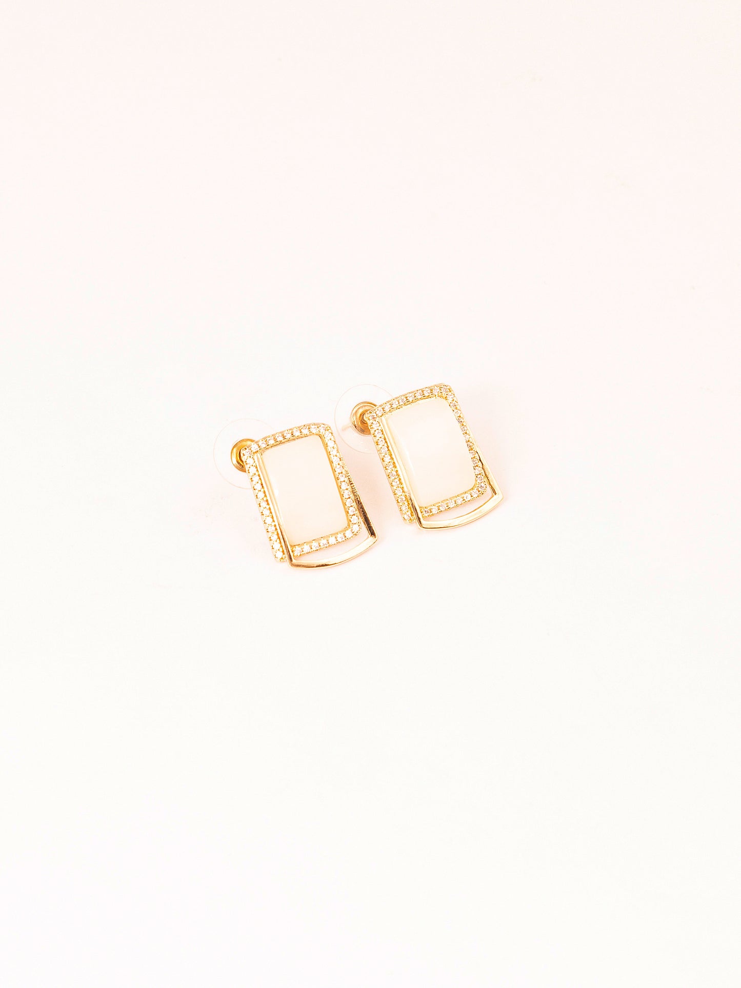 Rectangular Stud Earrings