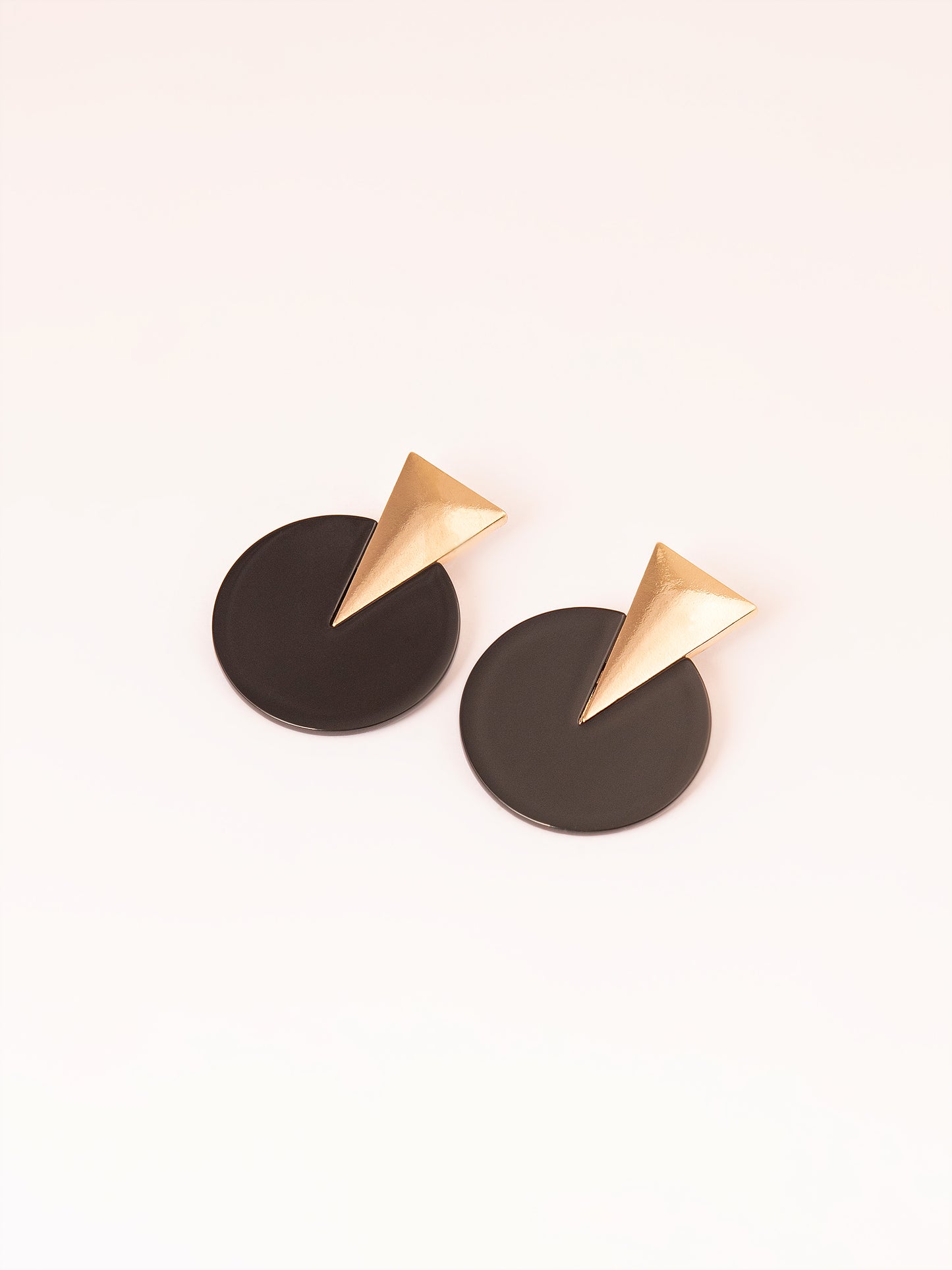 Two-Tone Geometric Earrings