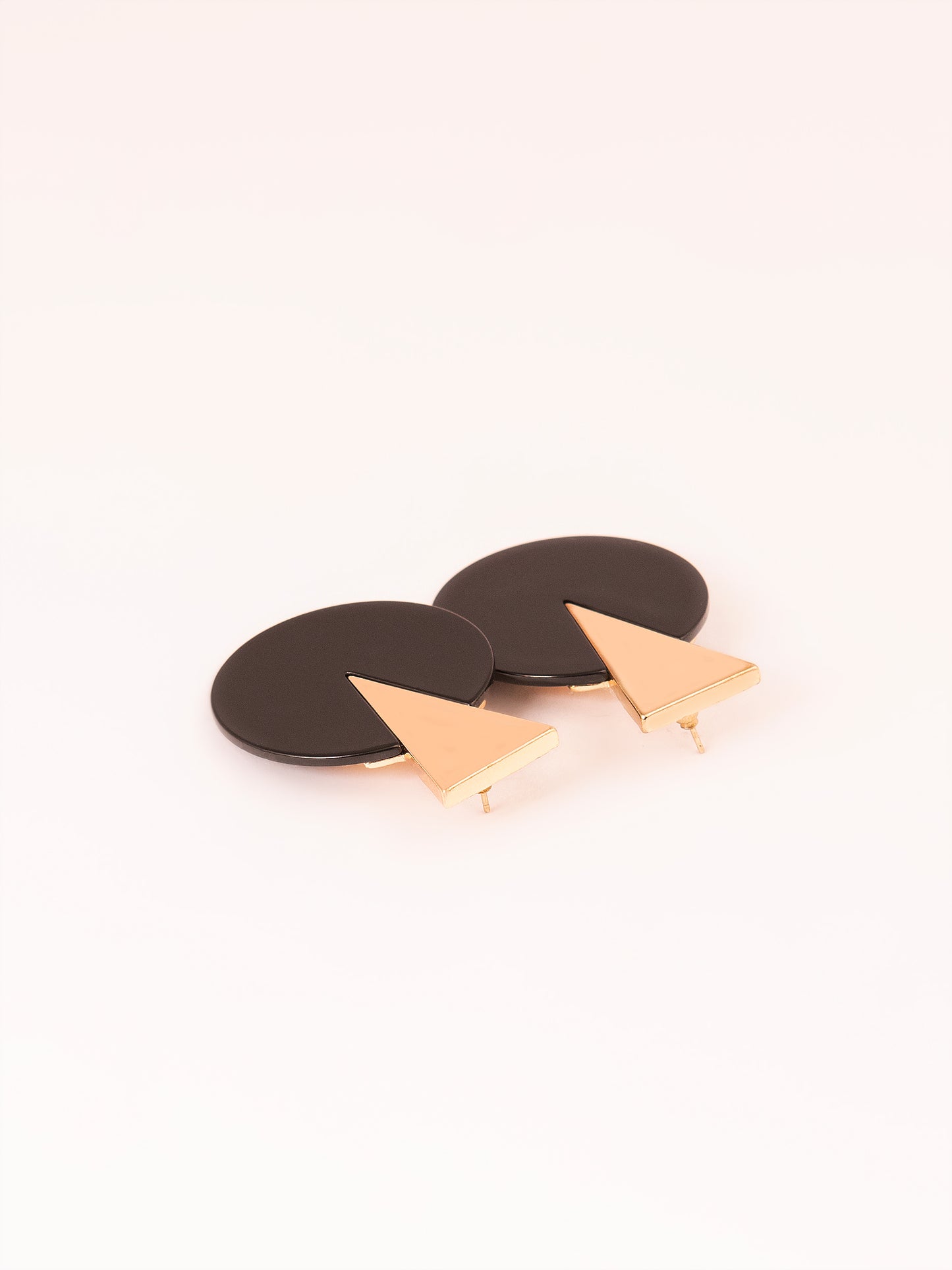 Two-Tone Geometric Earrings