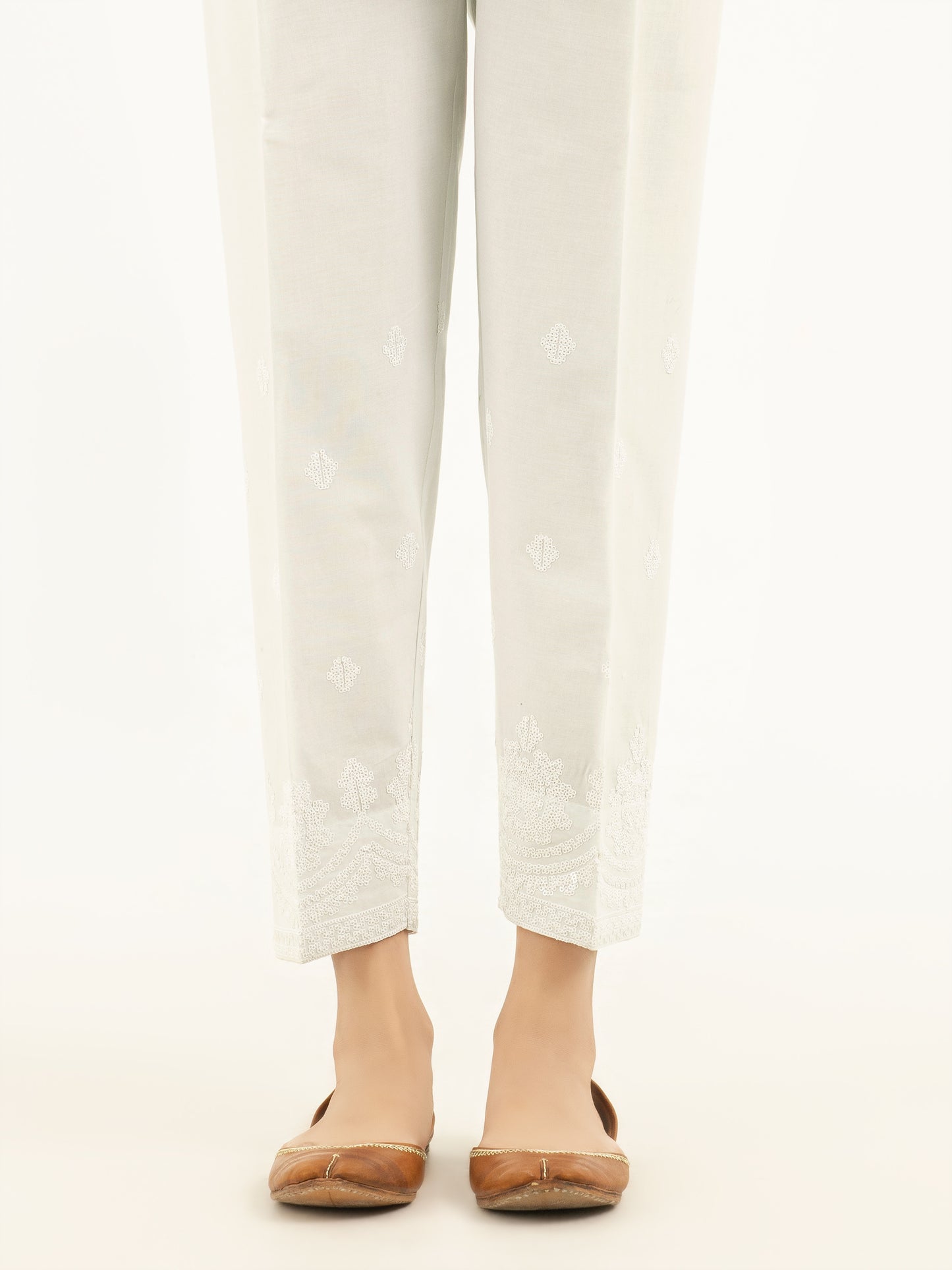 Embellished Winter Cotton Trousers