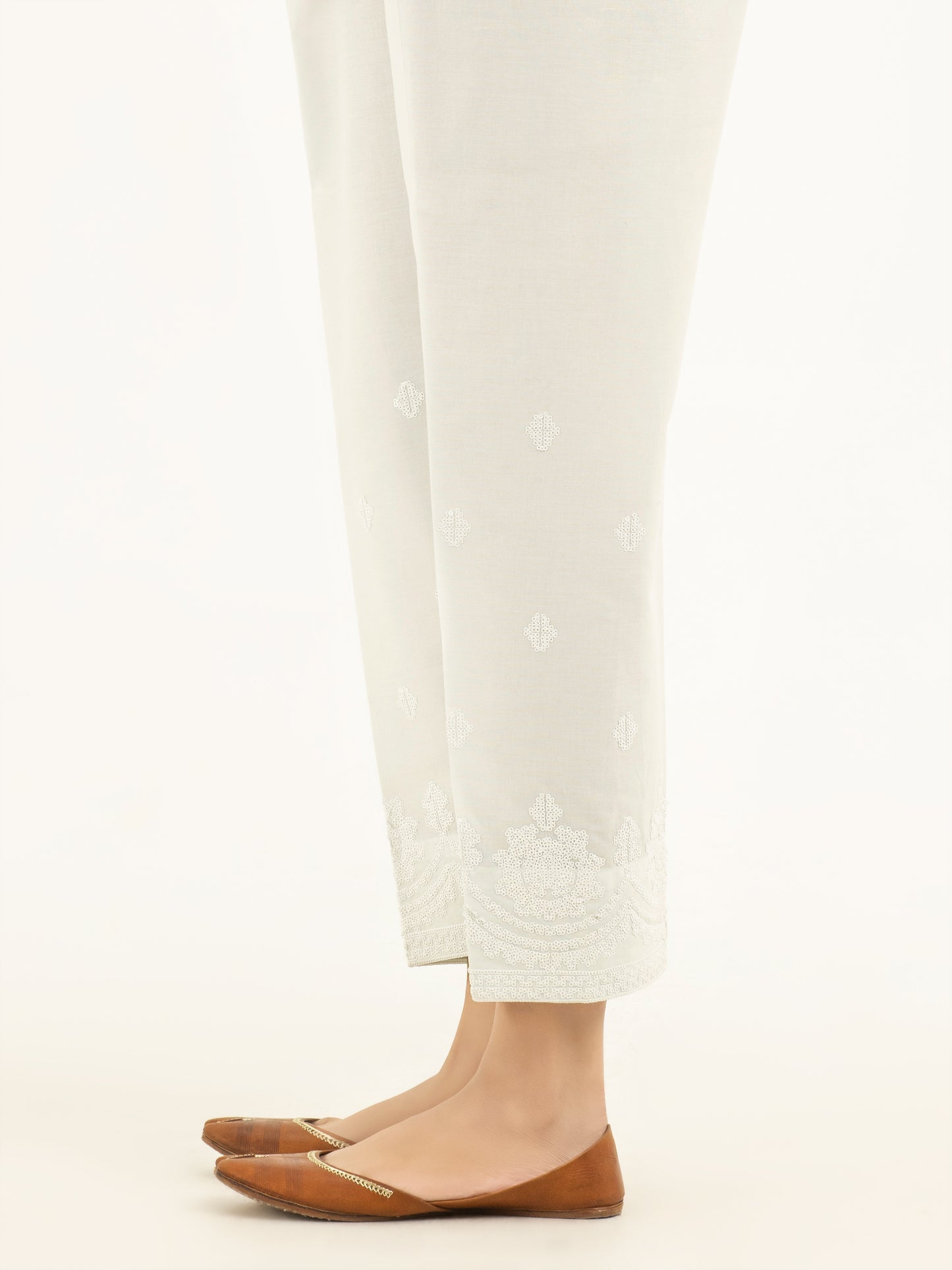 Embellished Winter Cotton Trousers