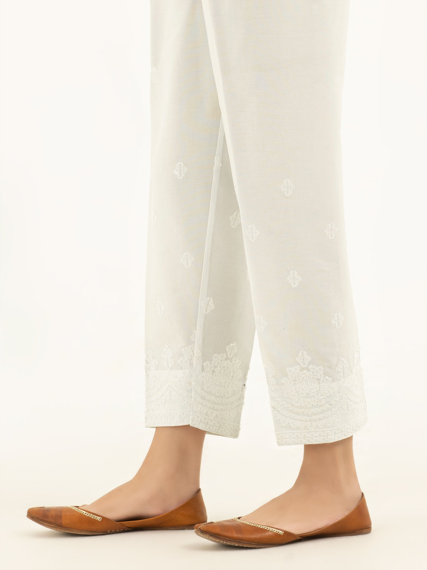 Embellished Winter Cotton Trousers