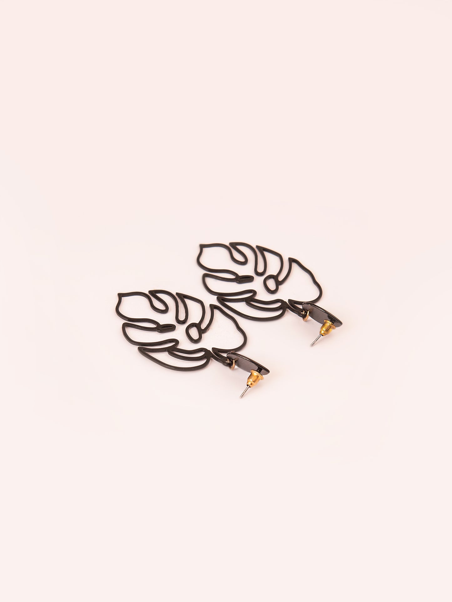 Black Leaf Earrings