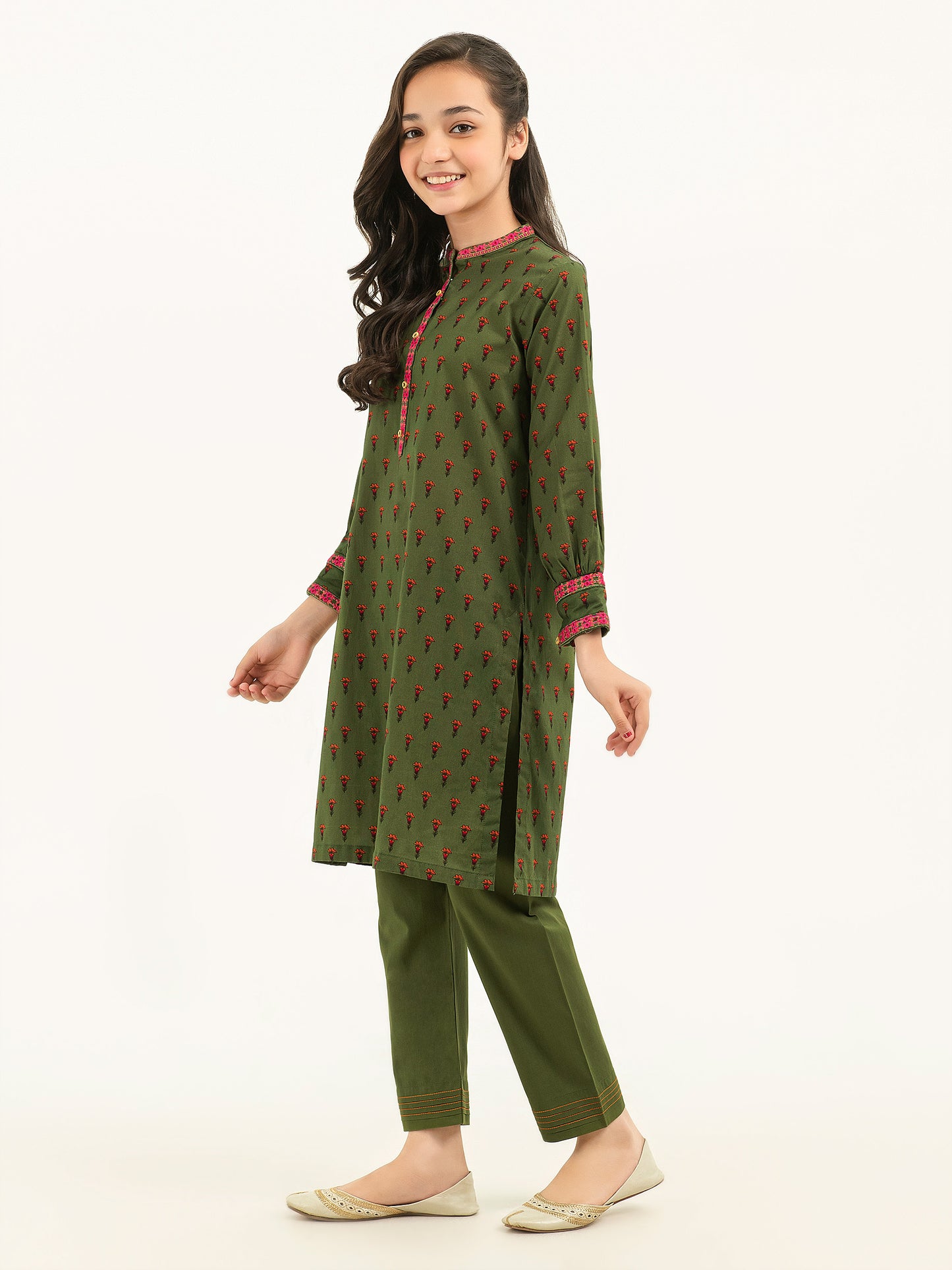 2 Piece Winter Cotton Suit-Embroidered (Pret)