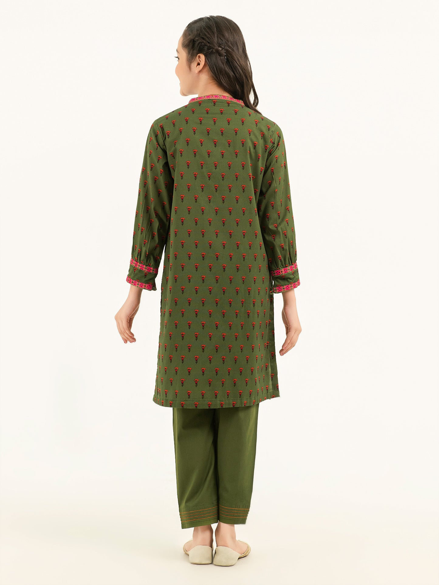 2 Piece Winter Cotton Suit-Embroidered (Pret)