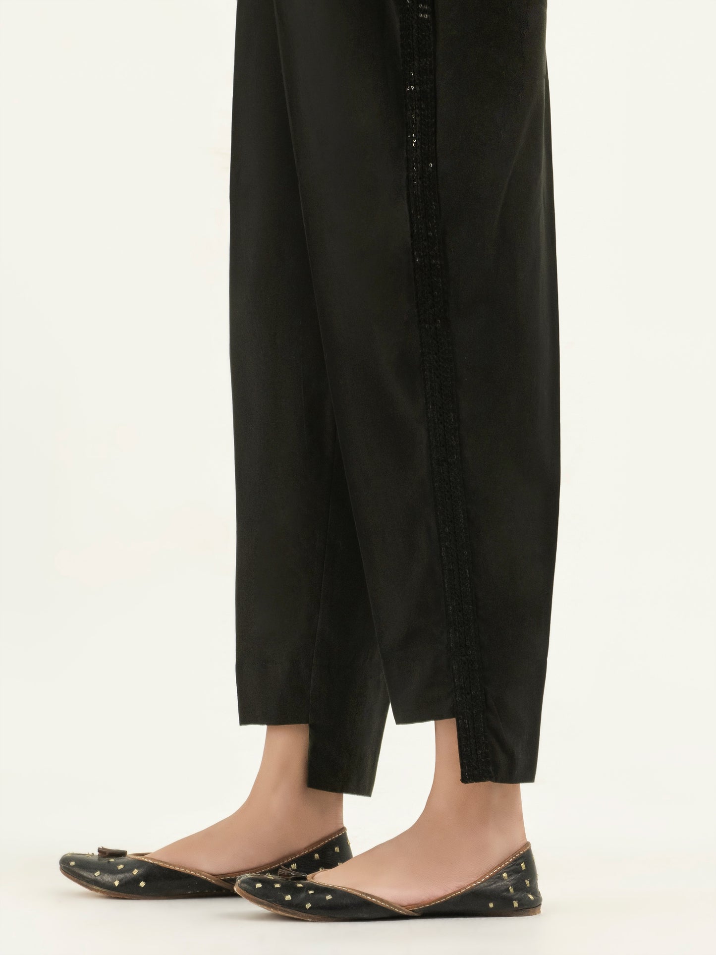 Embroidered Winter Cotton Trousers(Pret)