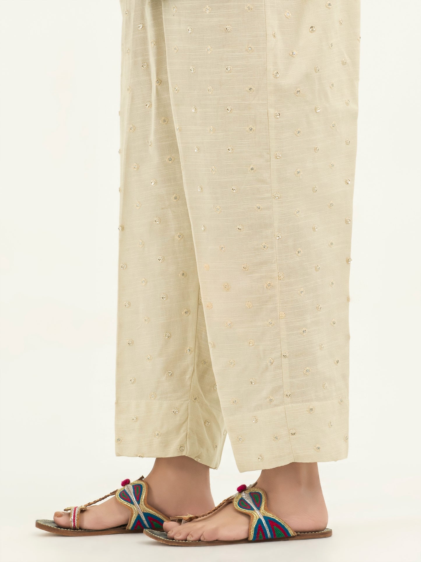 Embroidered Khaddar Trousers(Pret)