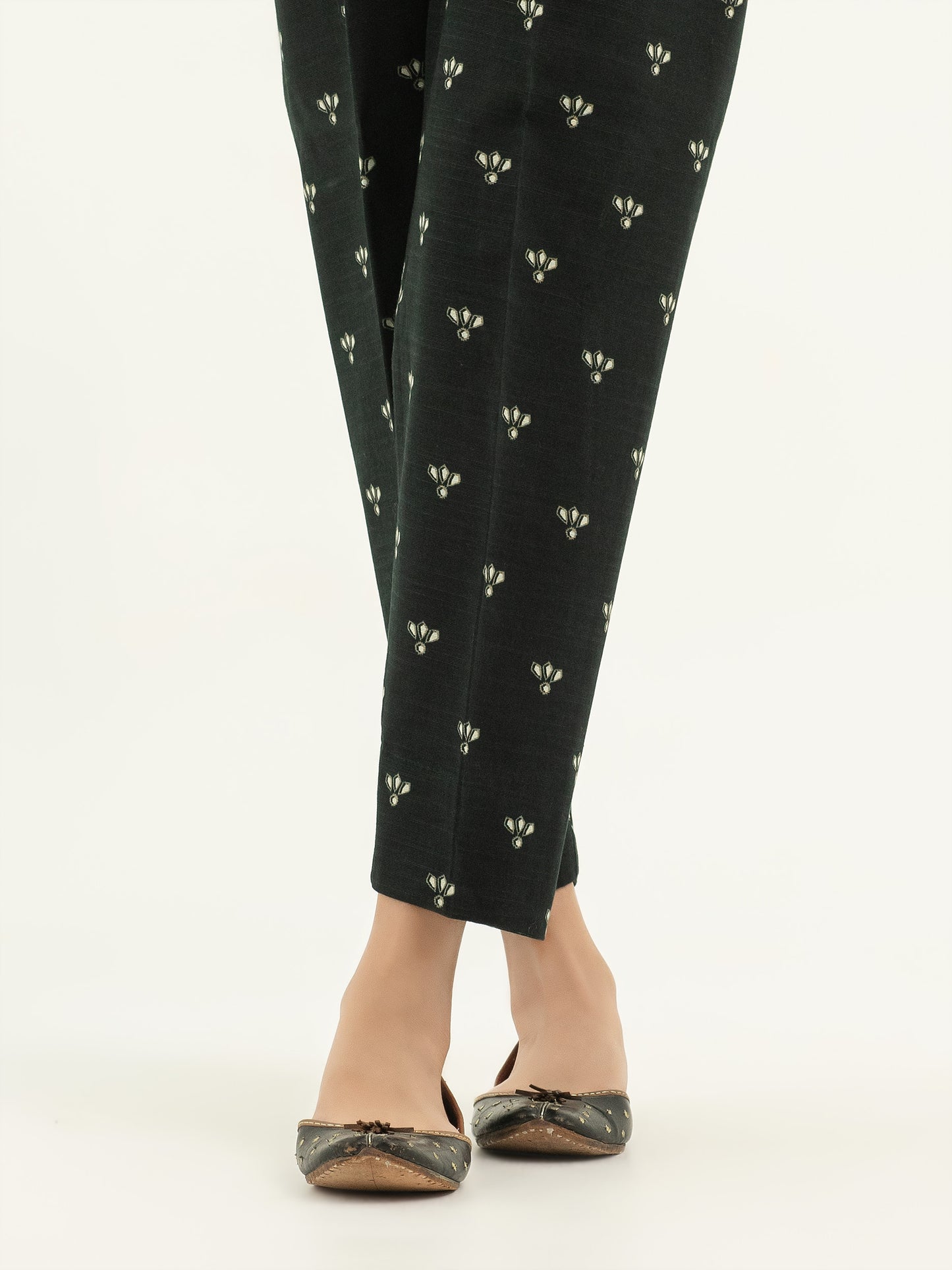 Printed Khaddar Trousers(Pret)