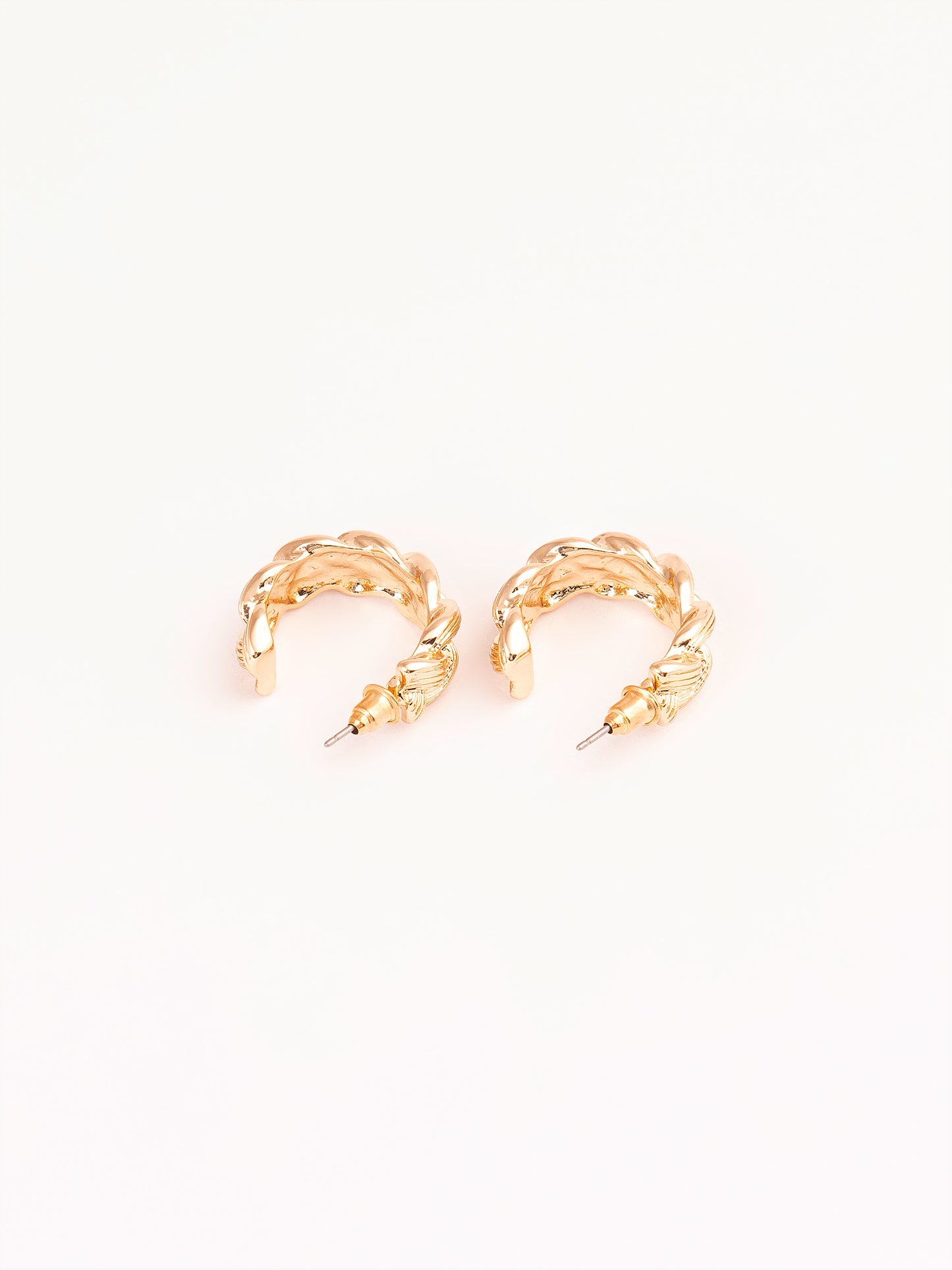 Looped C-Hoop Earrings