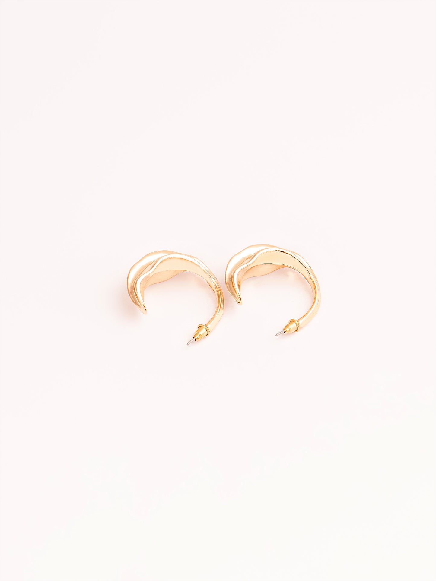 Abstract C-Hoop Earrings