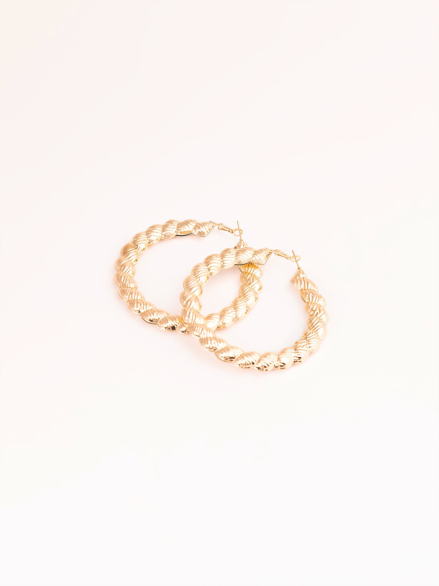 Carved Hoop Earrings