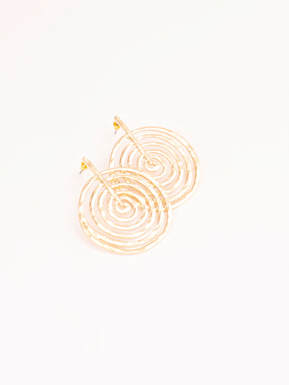 Golden Coil Earrings