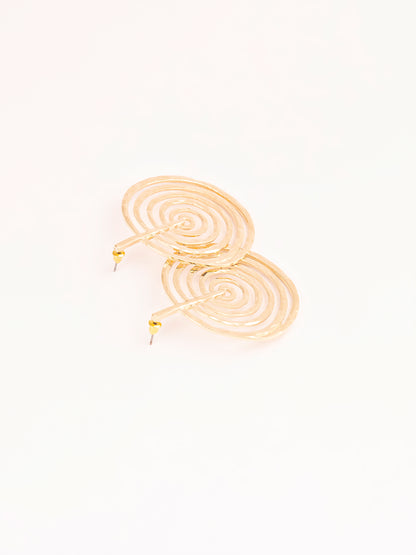 Golden Coil Earrings