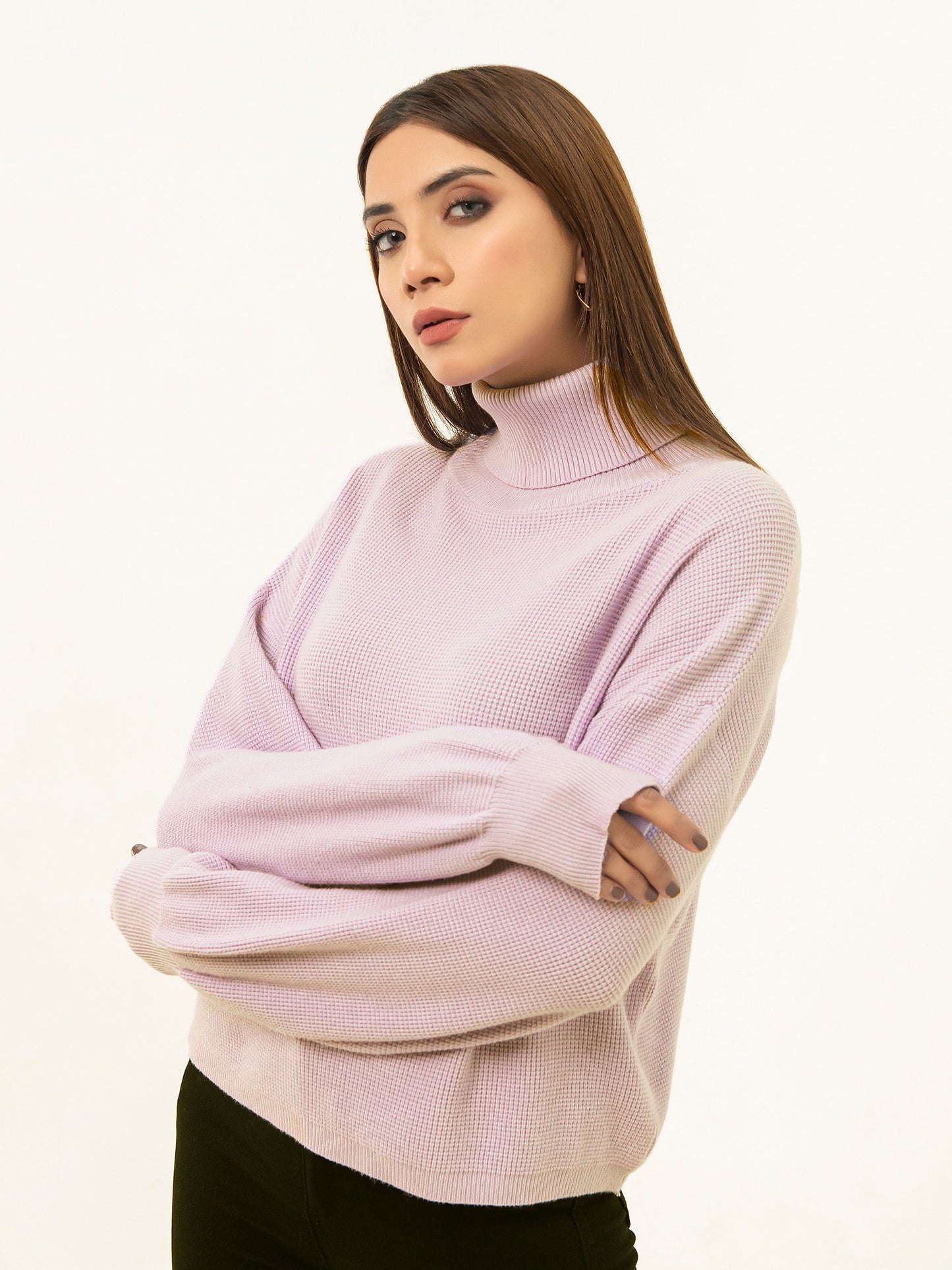 Knitted turtle neck on sale jumper