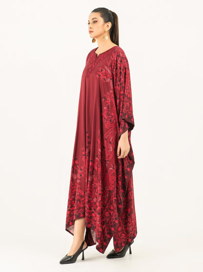 Linen Kaftan-Embroidered (Pret)