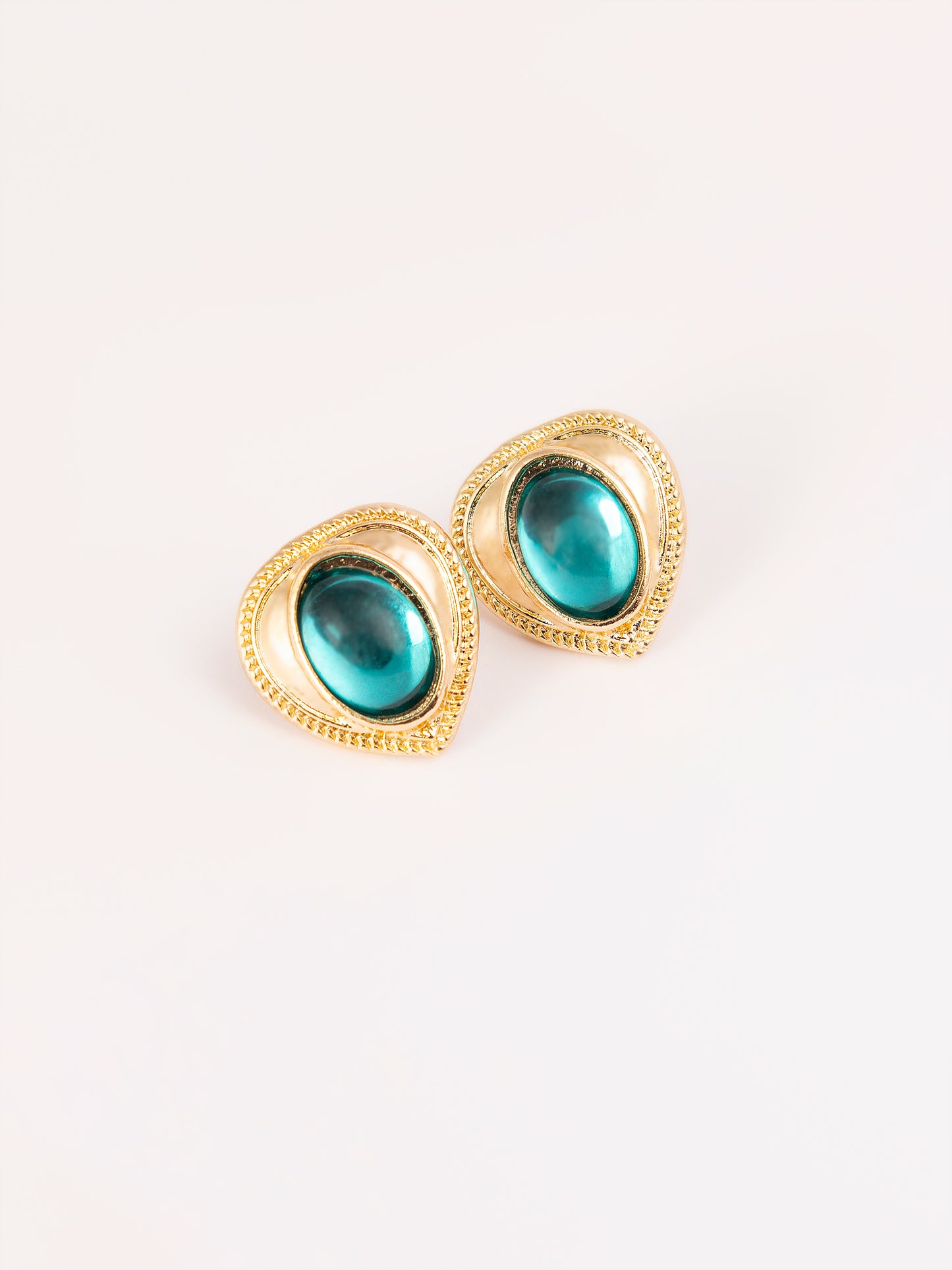 Vintage Teardrop Stud Earrings