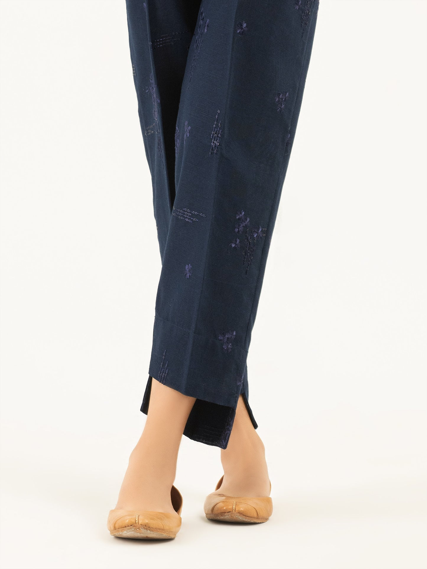 Embroidered Khaddar Trousers(Pret)