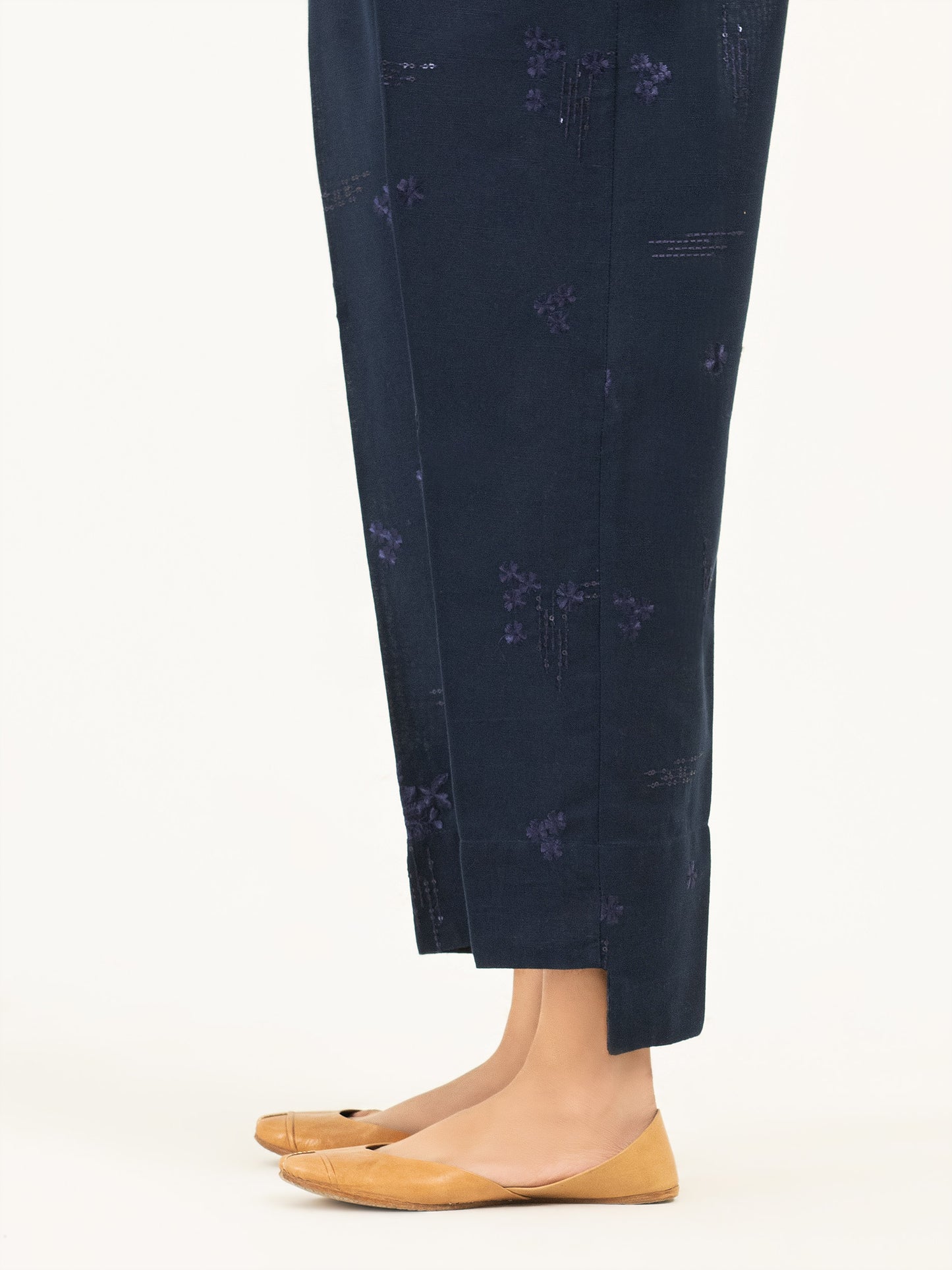 Embroidered Khaddar Trousers(Pret)