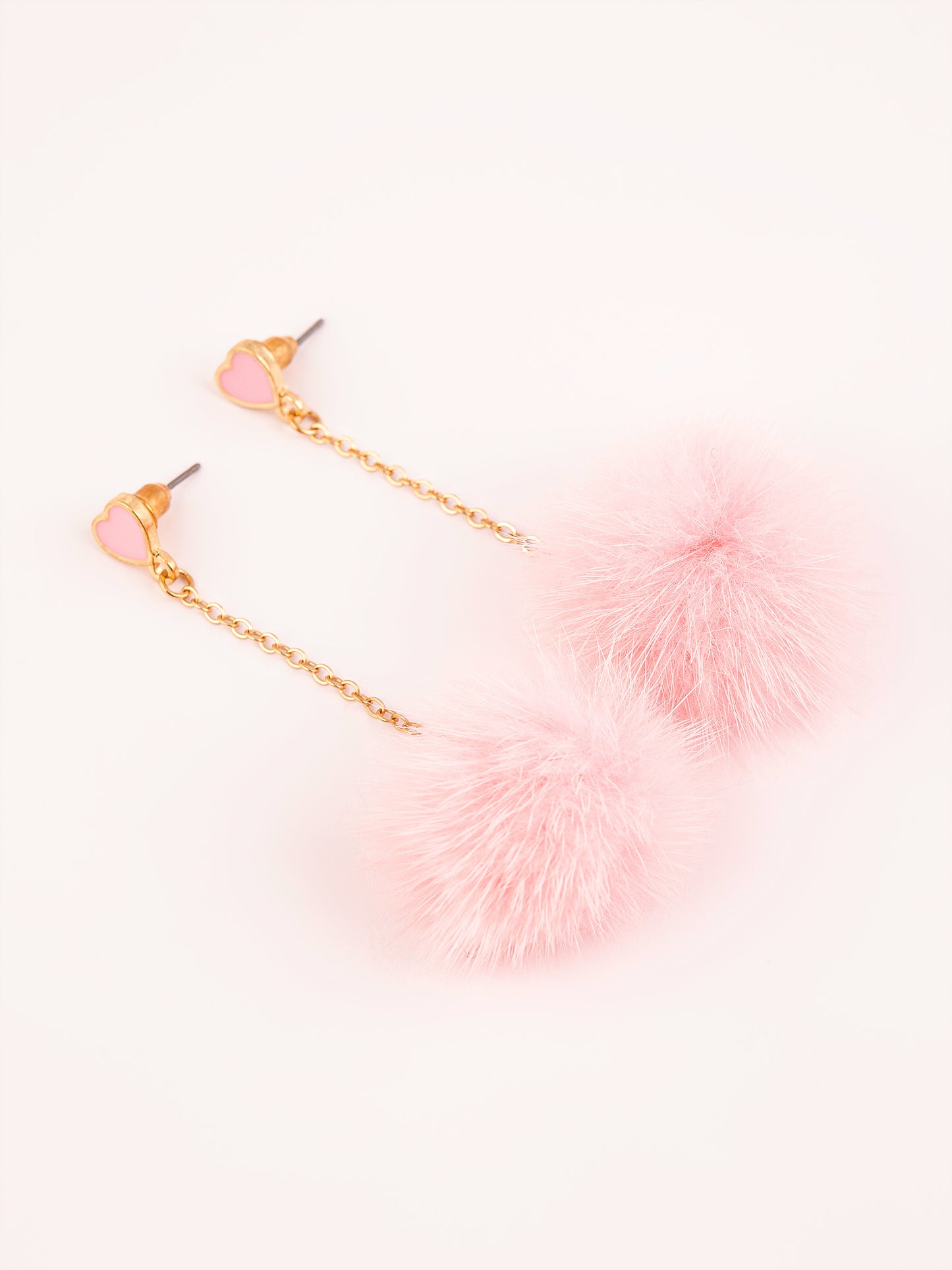 Dangling Pompom Earrings