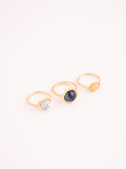 Stone Ring Set