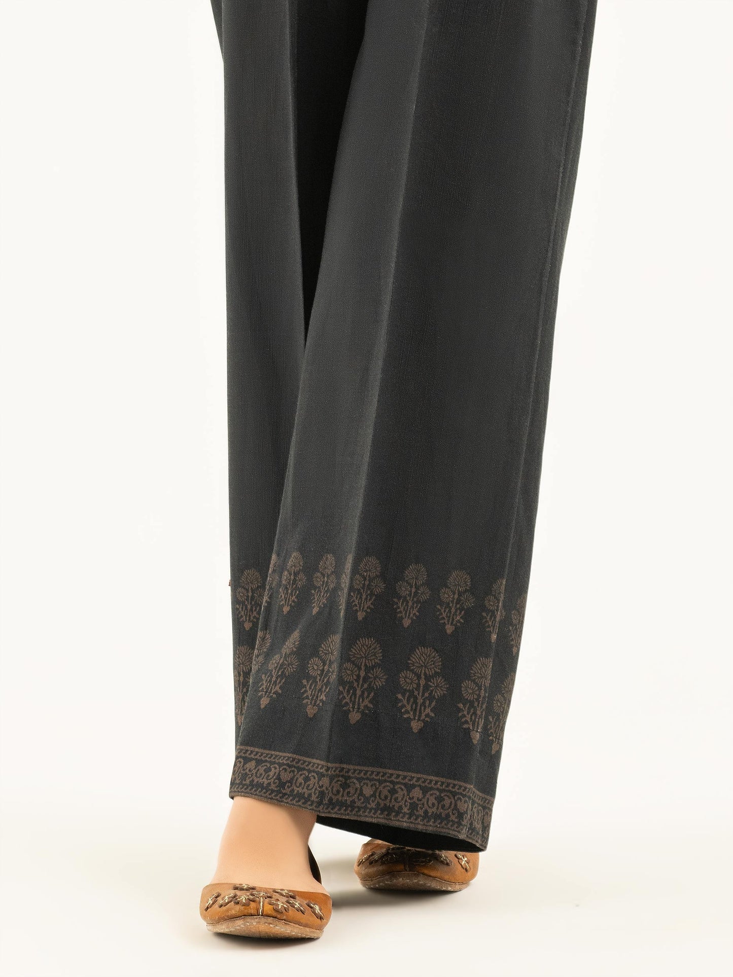 Printed Khaddar Trousers