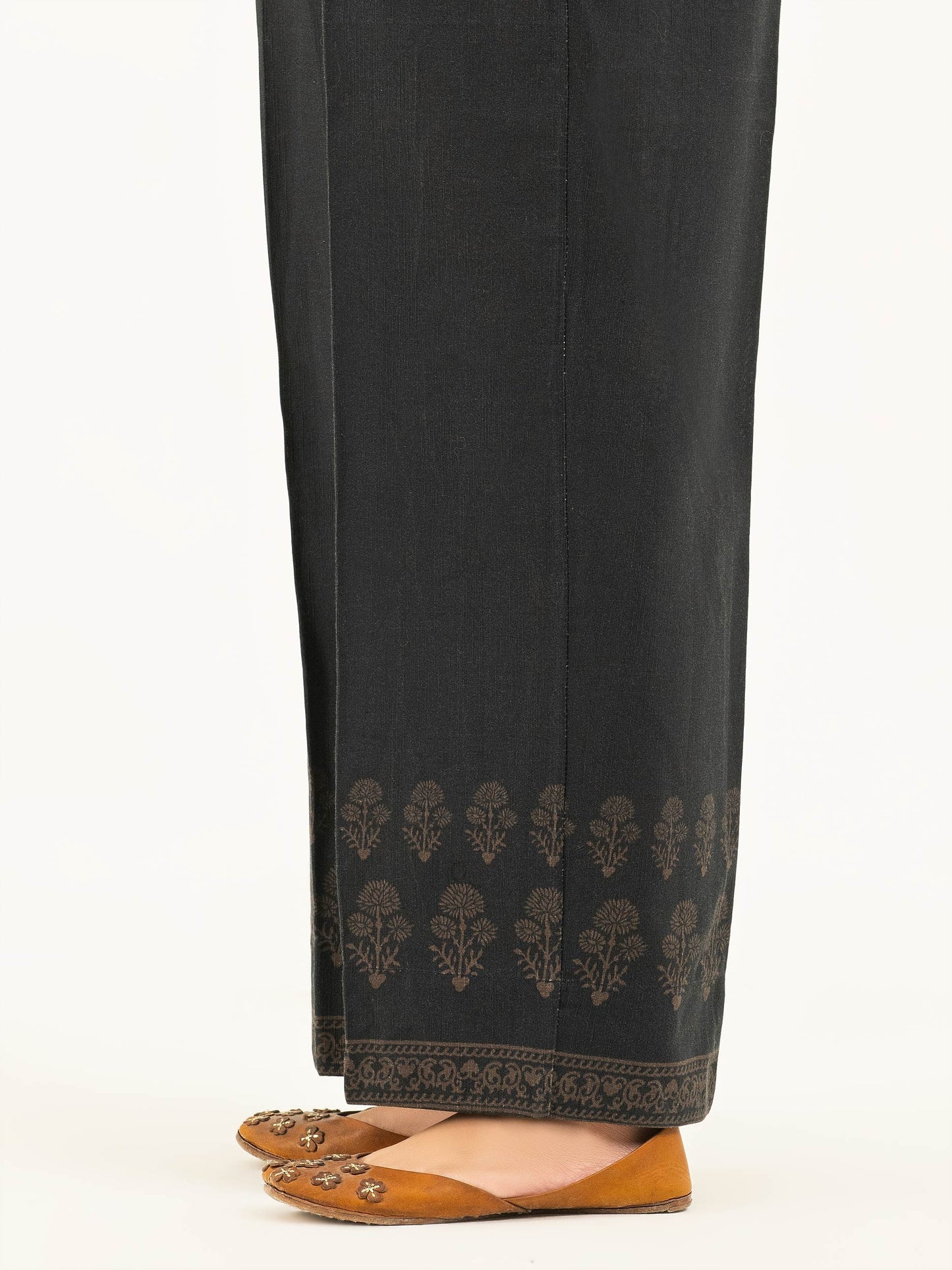 Printed Khaddar Trousers