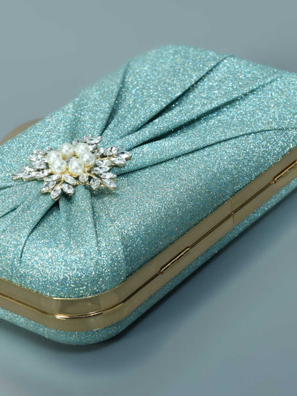 Shimmer Brooch Clutch