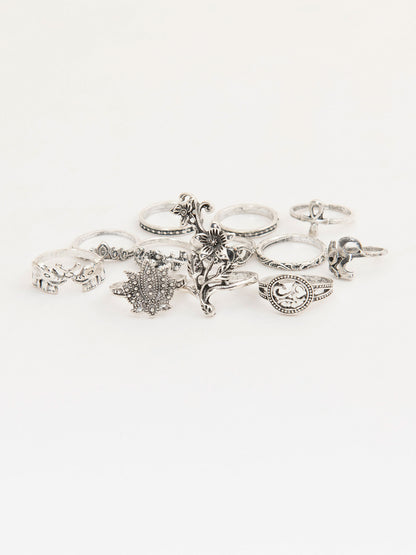 Silver Ring Set