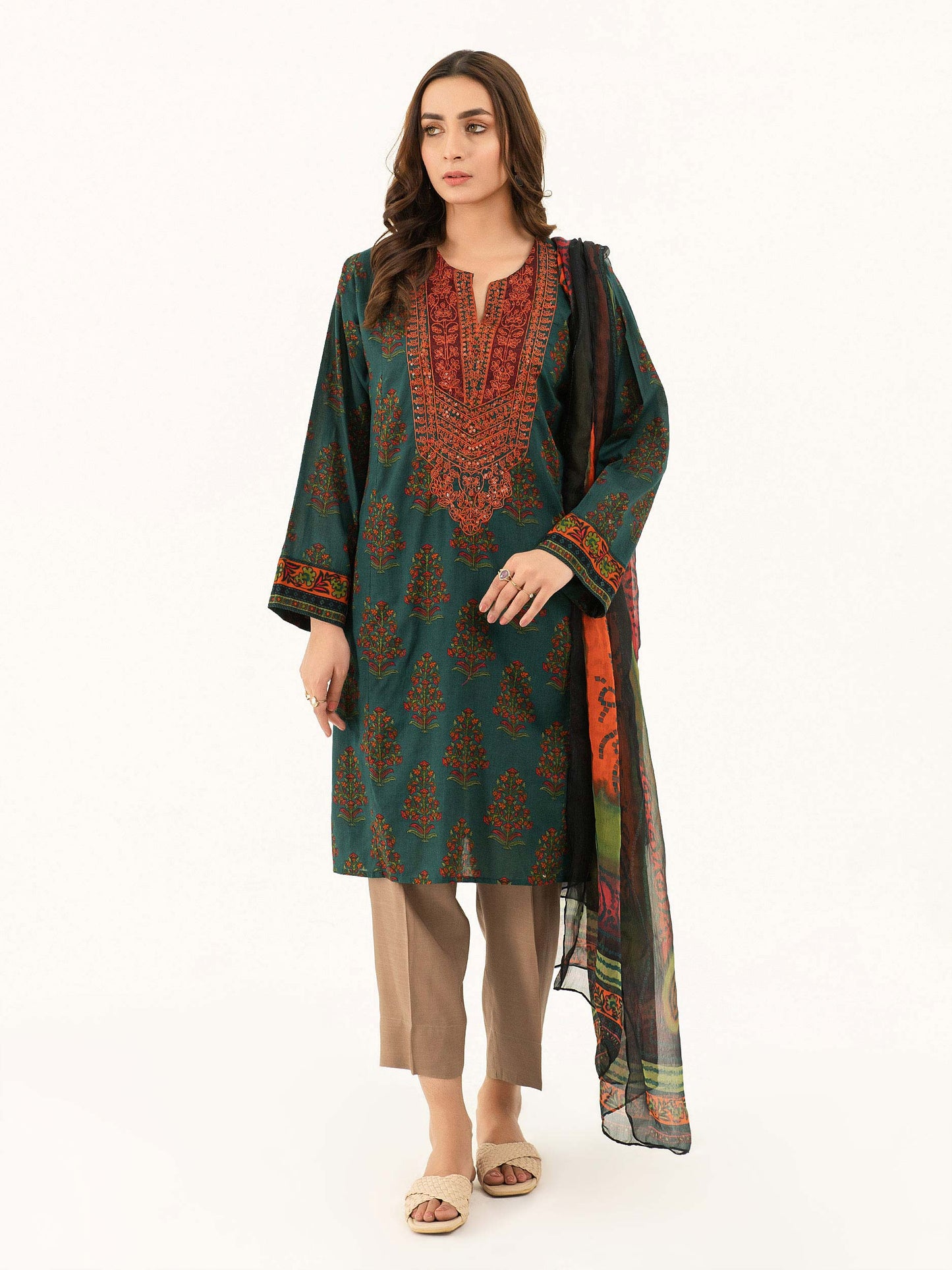 Embroidered Lawn Suit