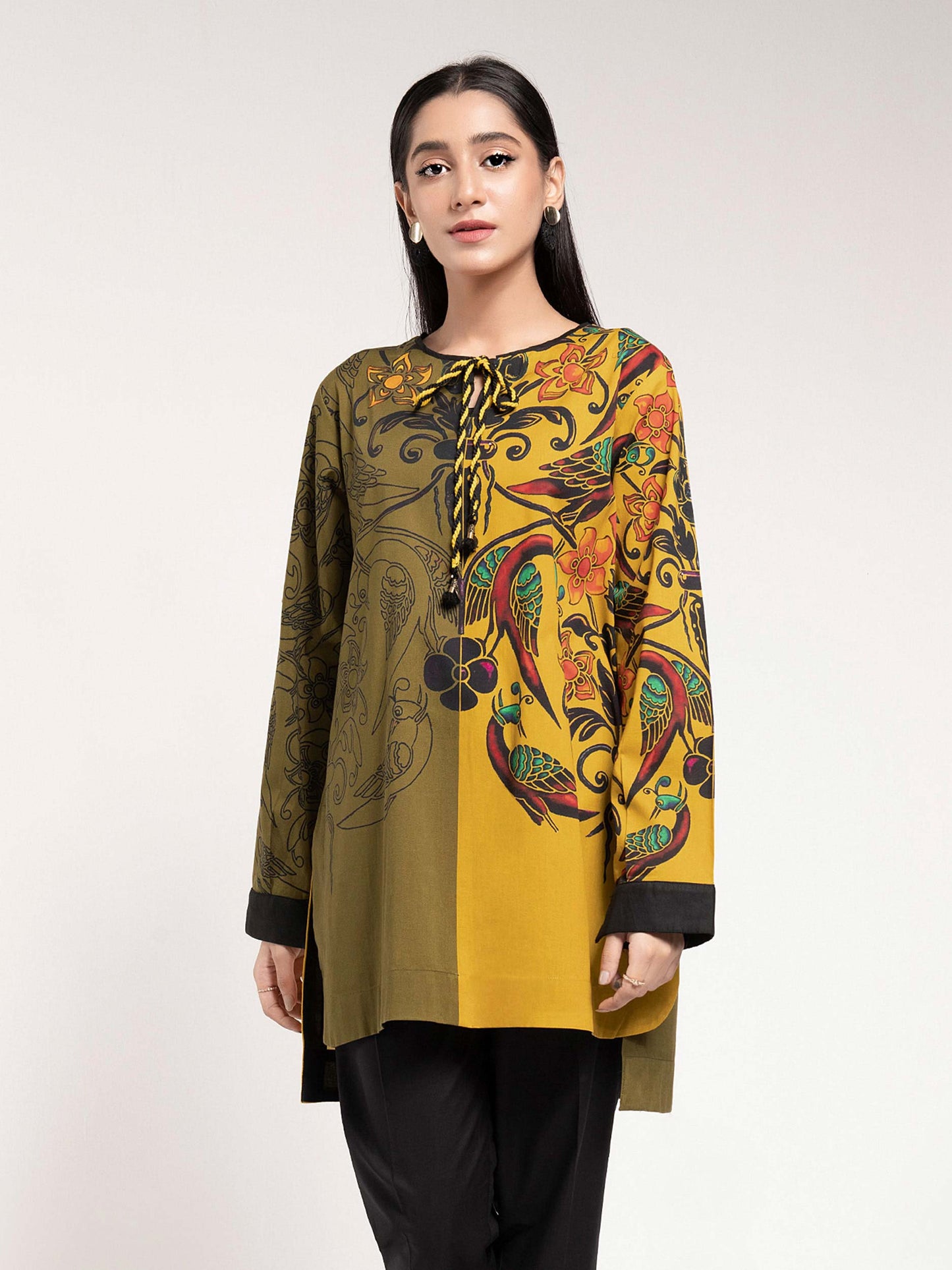 Printed Winter Cotton Kurti