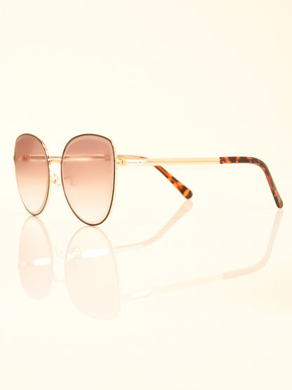 Metallic Frame Sunglasses