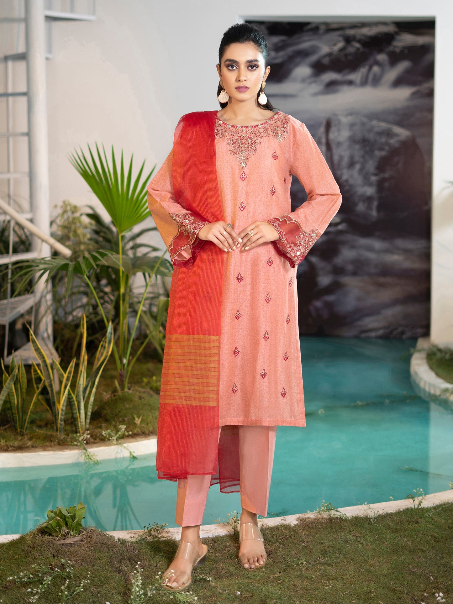 3 Piece Embroidered Lawn Suit