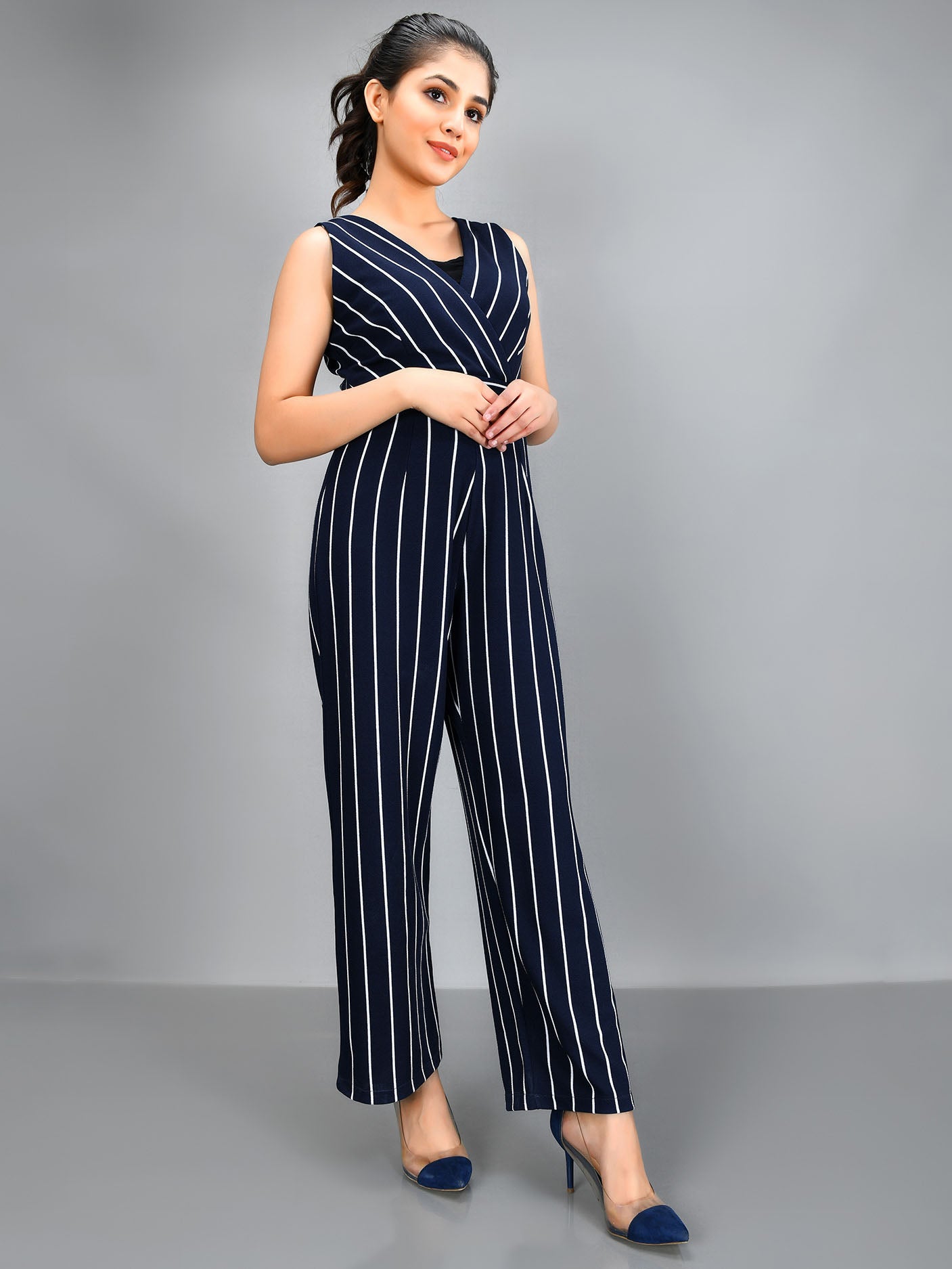 Striped Jumpsuit