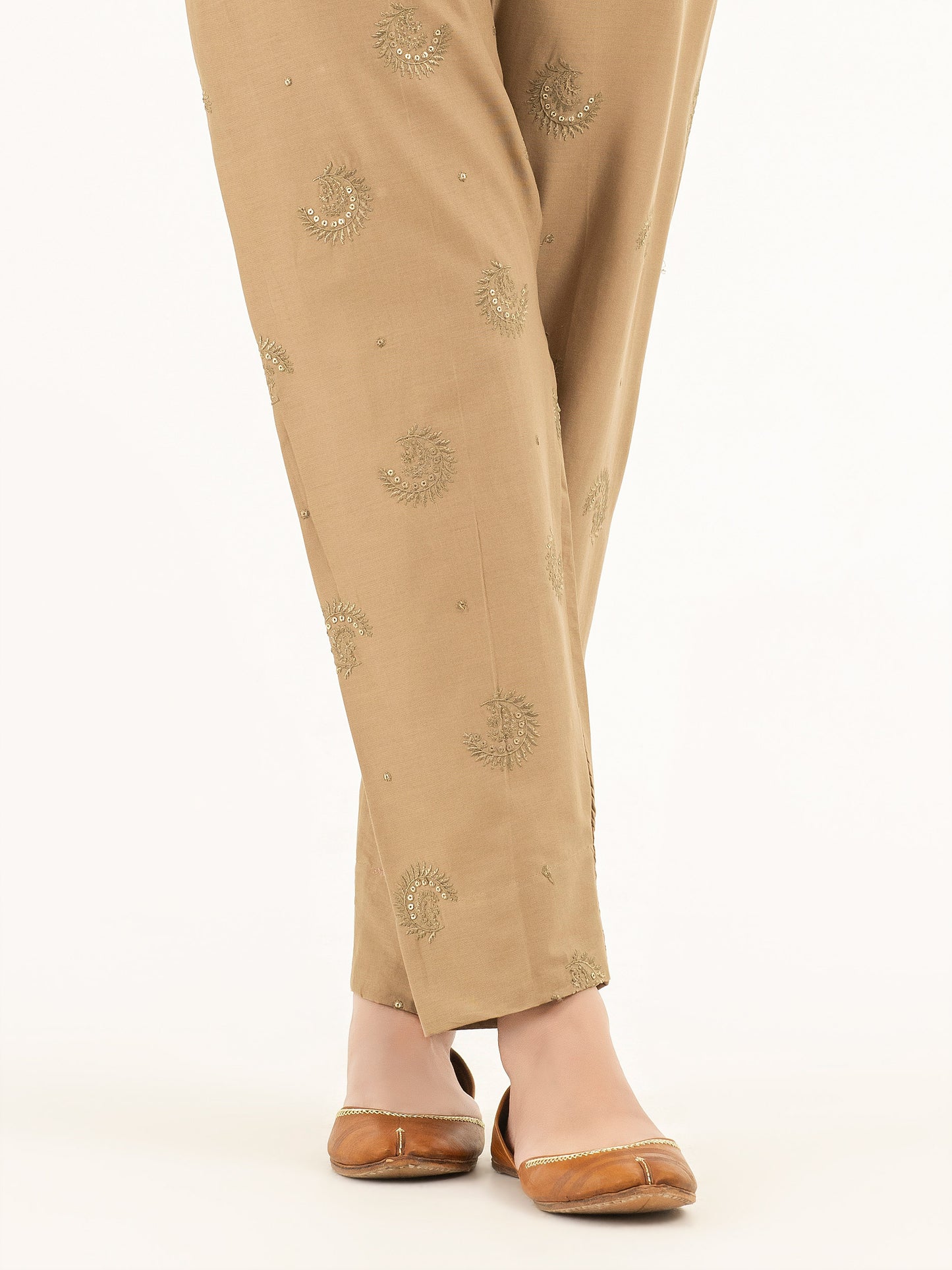 Embroidered Winter Cotton Trousers