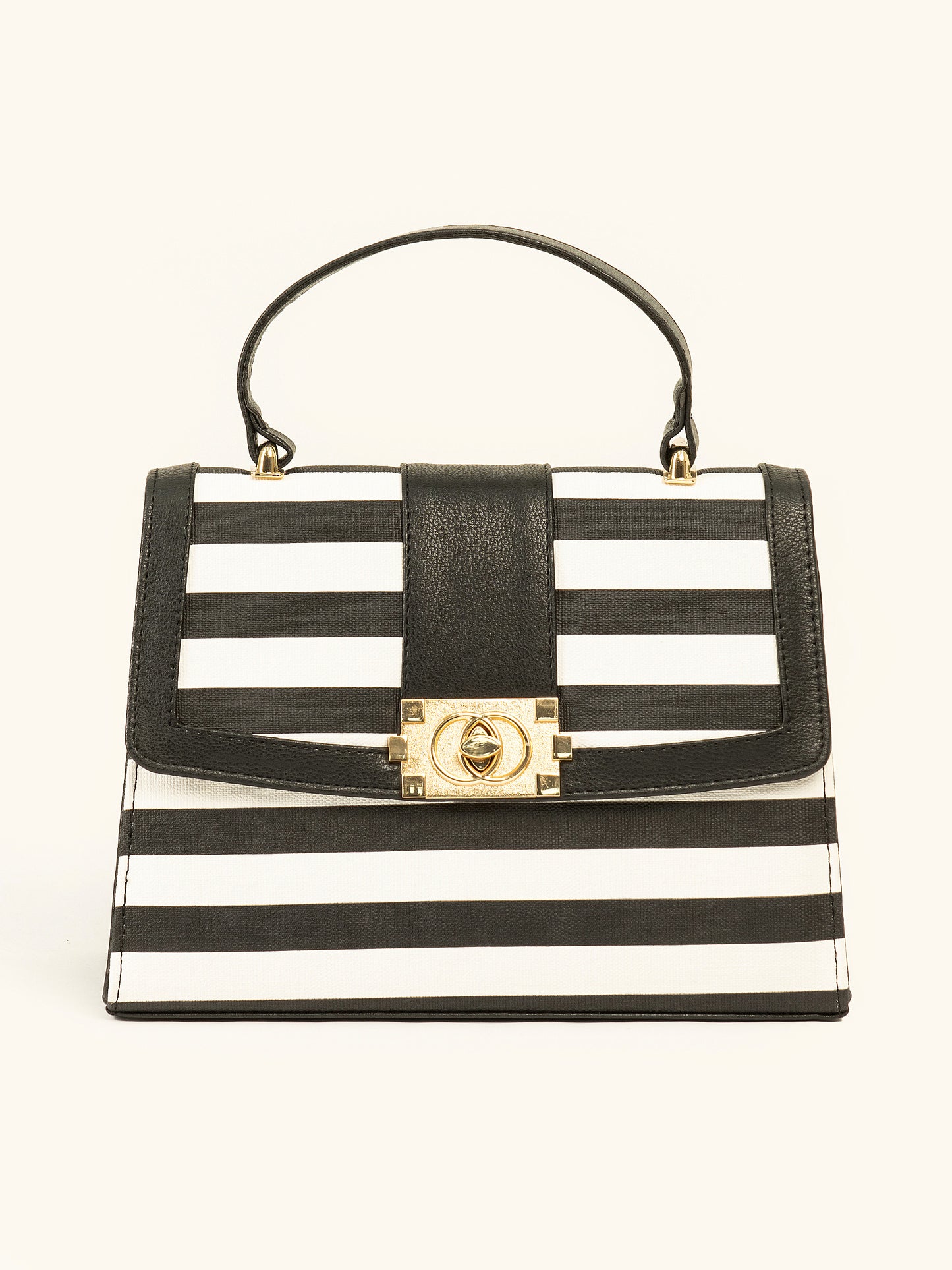 Two Tone Box Handbag