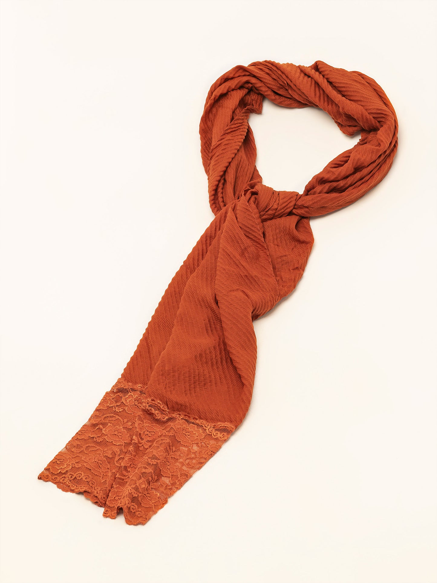 Floral Laced Viscose Scarf