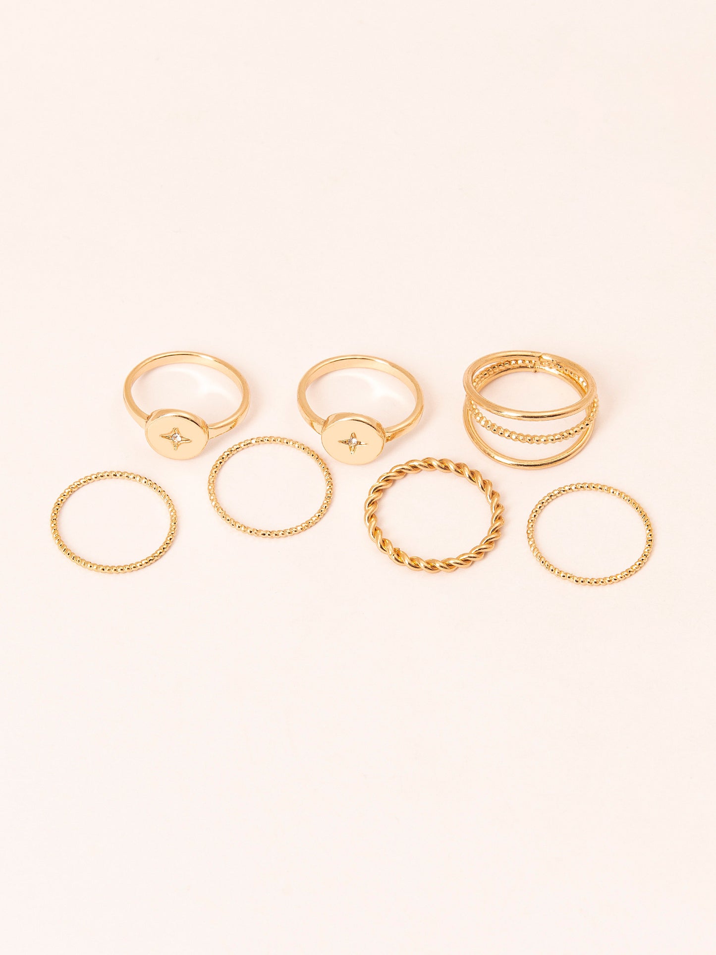 Metallic Ring Set