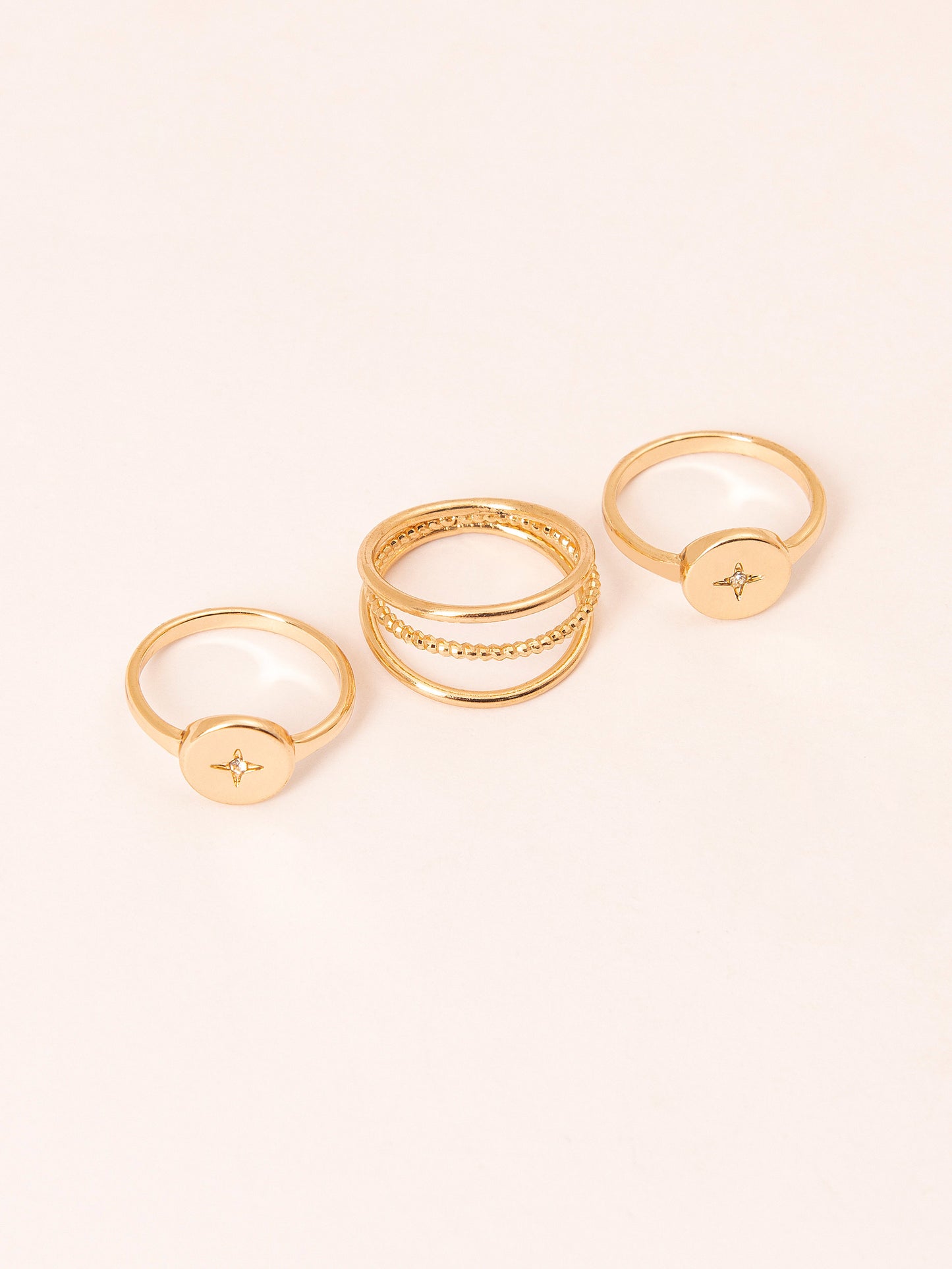 Metallic Ring Set