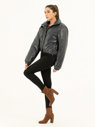 faux-leather-puffer-jacket