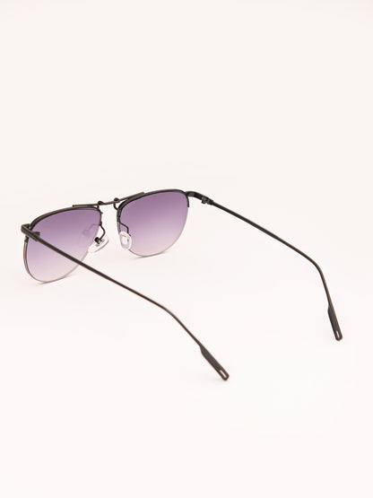 Metallic Aviator Sunglasses