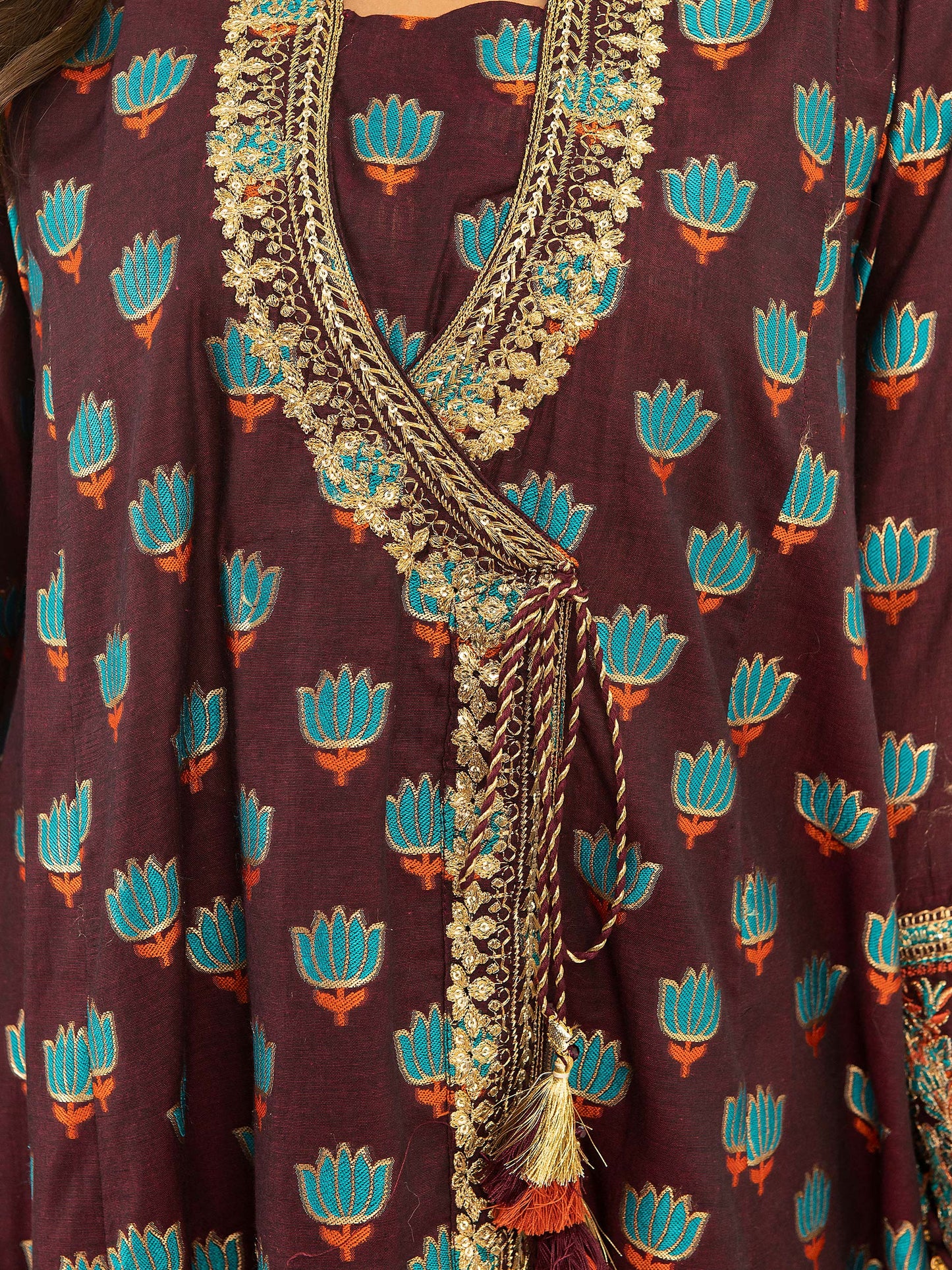 3 Piece Jacquard Suit-Embroidered (Pret)