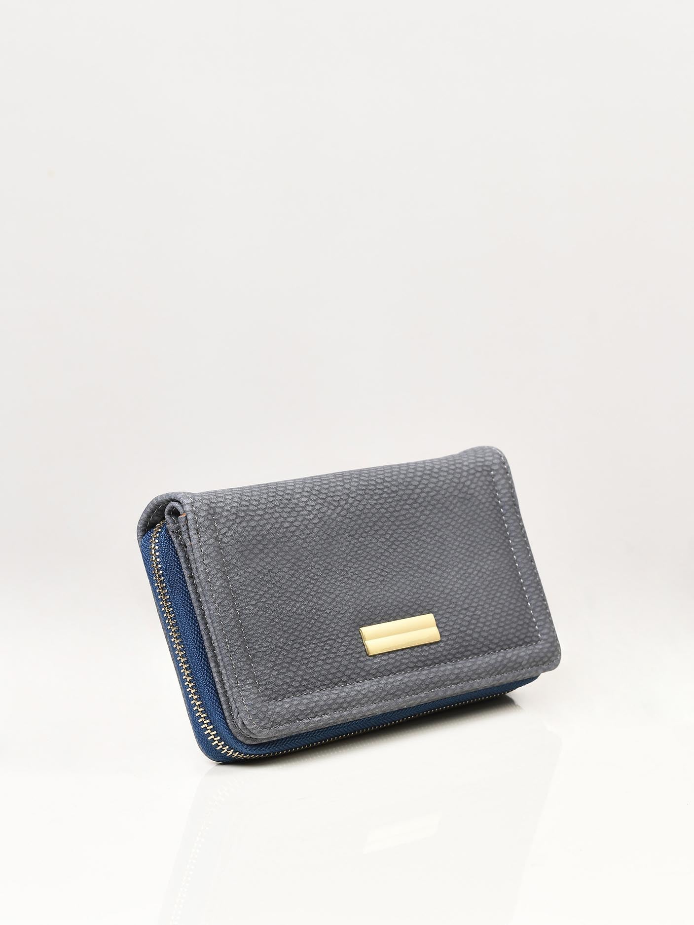 Matte Zip Around Wallet