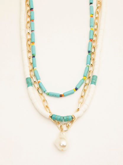 Multi Layered Beaded Necklace