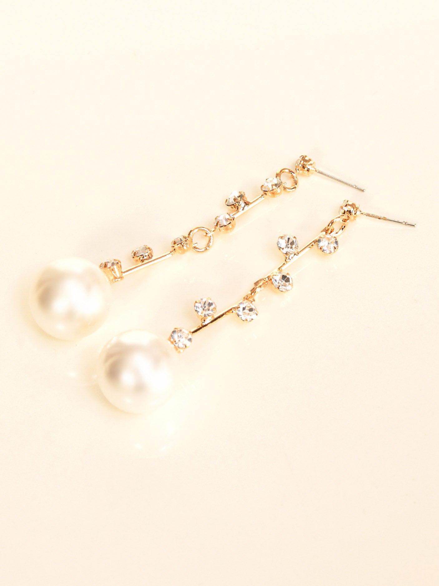 Pearled Diamante Earrings